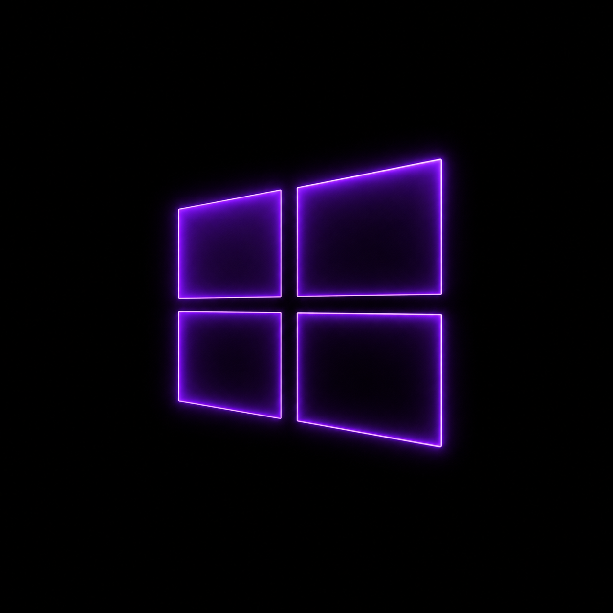 Ilustración futurista de sistema Windows Alpha Zero